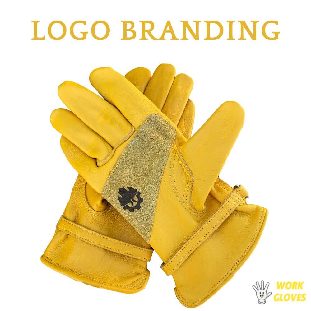 custom logo by work gloves