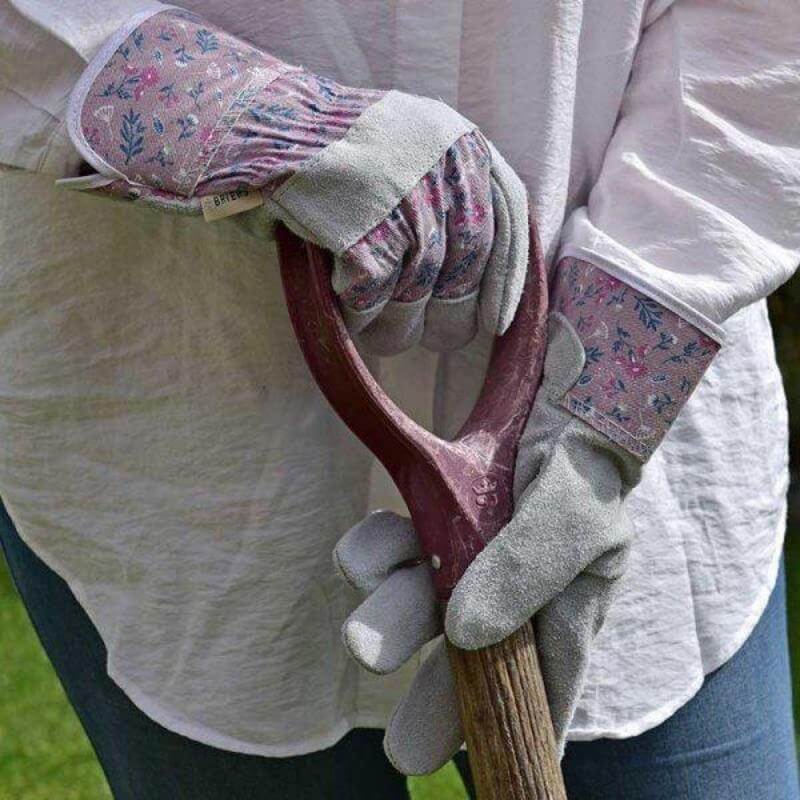 leather gardening glove